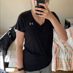 Under Armour Women V Neck Heat Gear Shirt